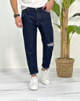 JEANS CARROT FIT LAVAGGIO ZERO CON ROTTURE SDL OUTFIT