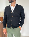 CARDIGAN RIGATO SDL OUTFIT