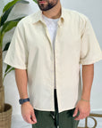 CAMICIA MEZZA MANICA RIGATA
