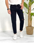 JEANS NERO CON ROTTURE 2.0 SDL OUTFIT