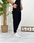 JEANS CARROT NERO SDL OUTFIT