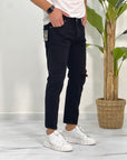 JEANS NERO CON ROTTURE 2.0 SDL OUTFIT