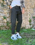 JEANS CARROT BOMBASTIC NERO SDL OUTFIT
