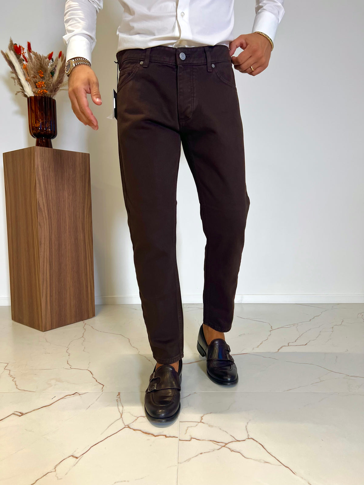 JEANS DRILL MORO SDL OUTFIT