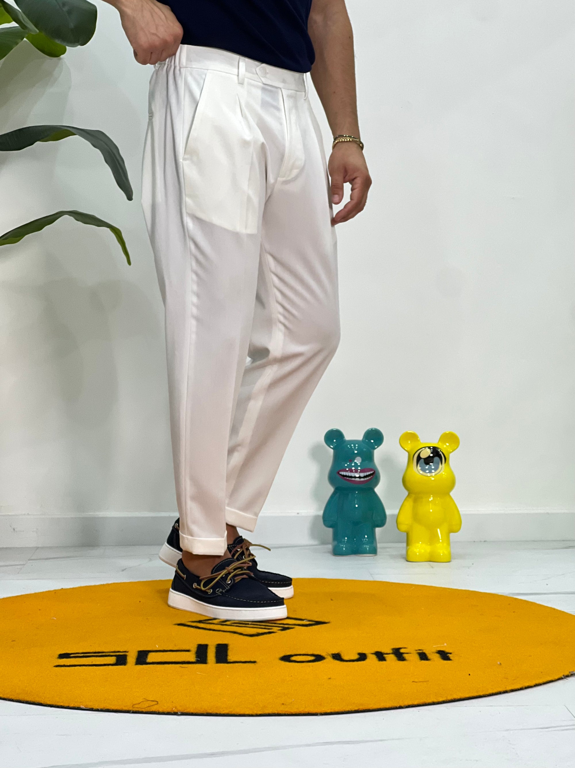 PANTALONE SORRENTO CON MEZZA MOLLA SDL