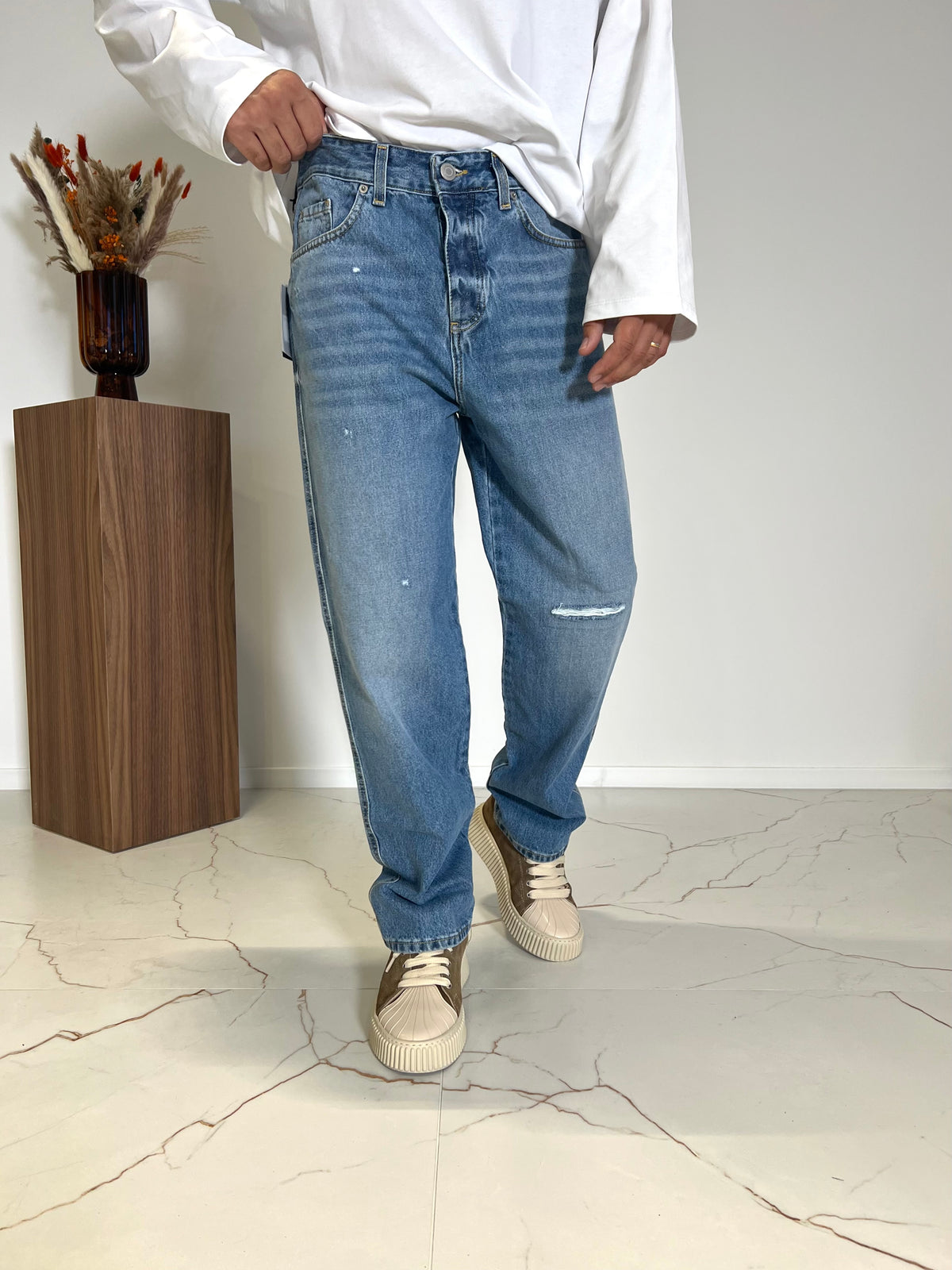 JEANS BAGGY SIVIGLIA CON ROTTURE SDL OUTFIT