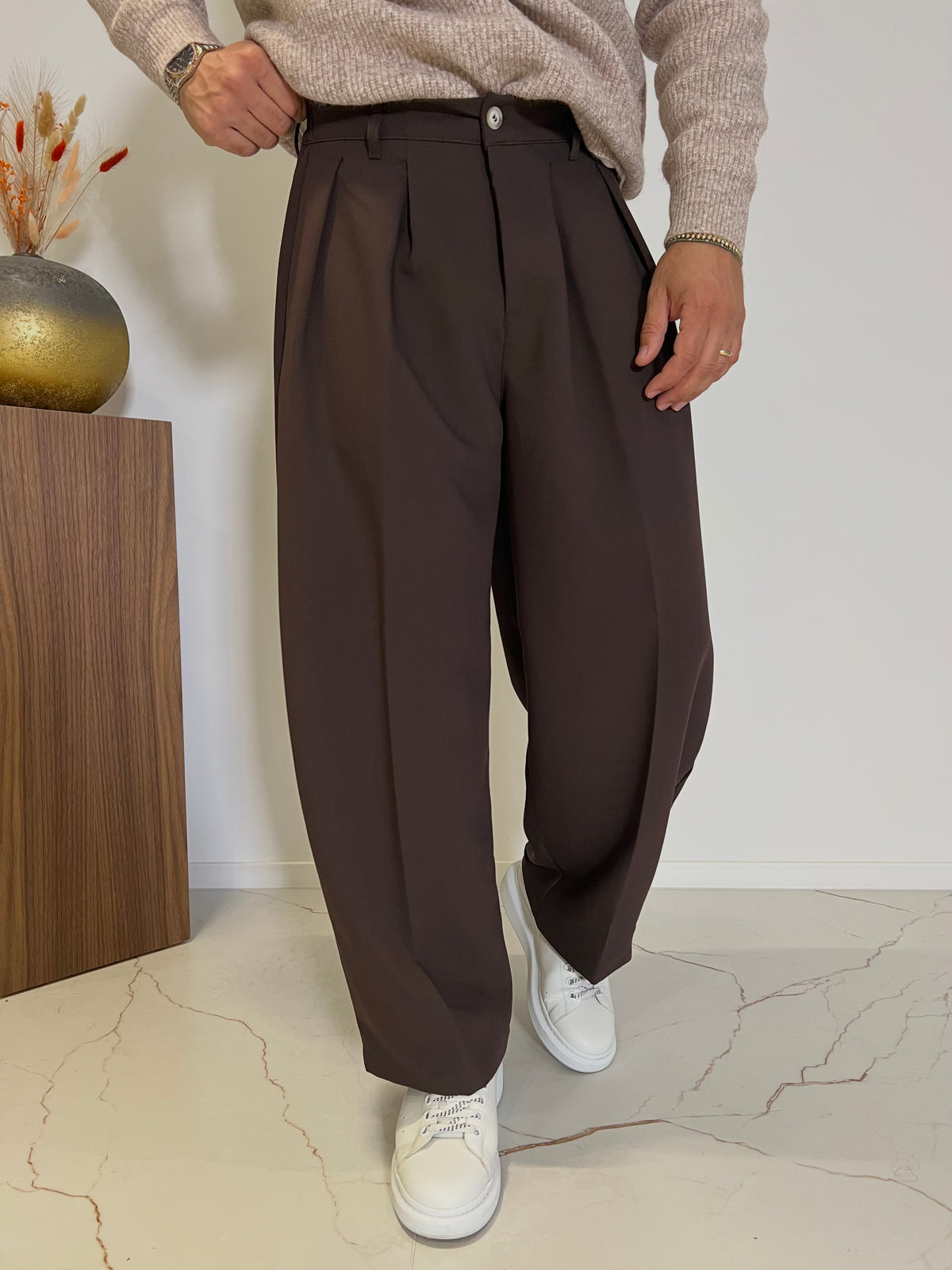 PANTALONE BALLOON DOPPIA PINCES Z76