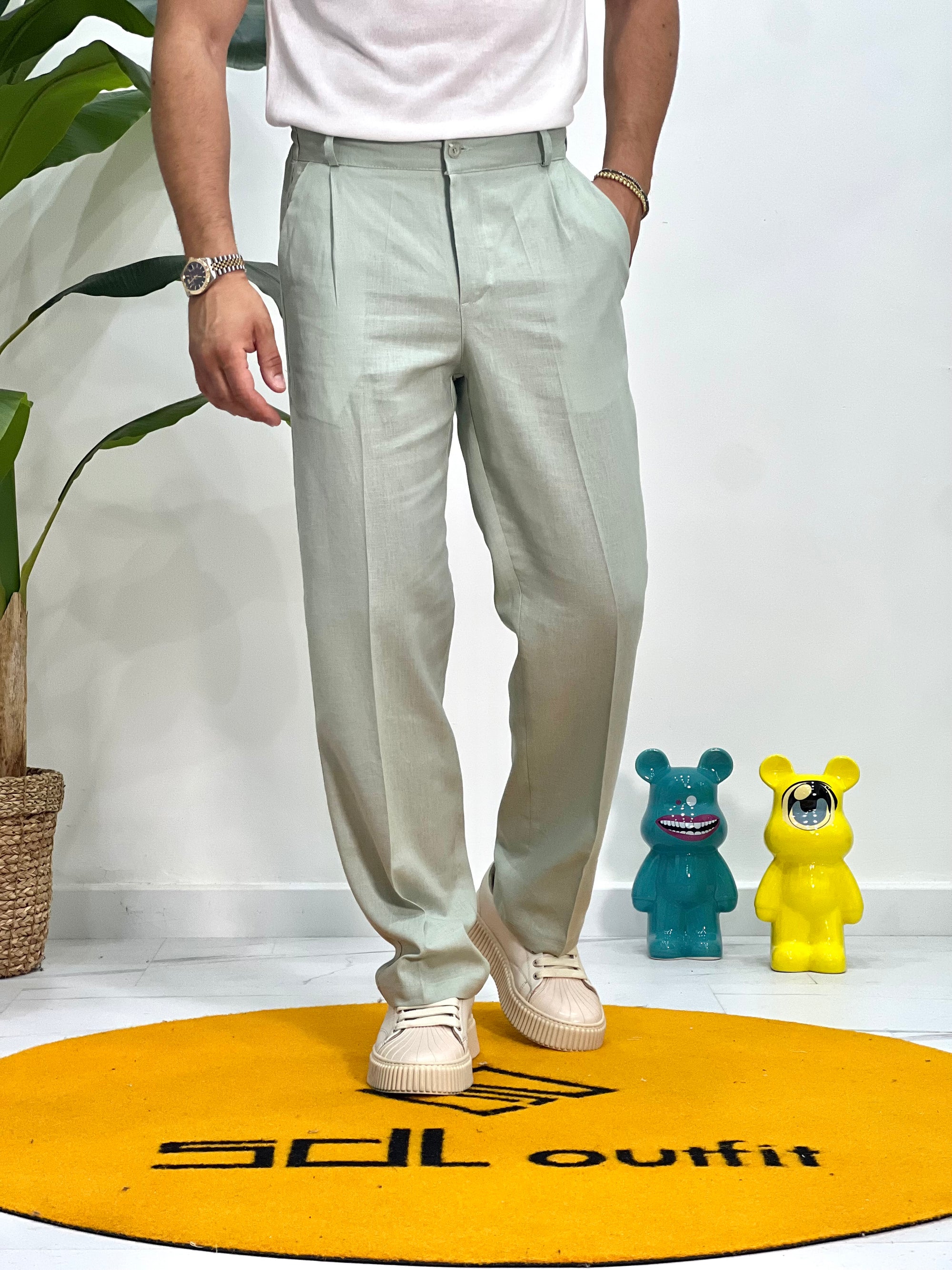 PANTALONE MISTO LINO SICILIA SDL OUTFIT