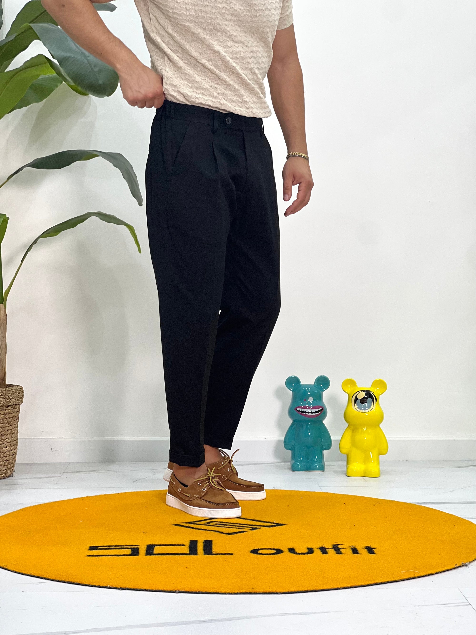 PANTALONE SORRENTO CON MEZZA MOLLA SDL