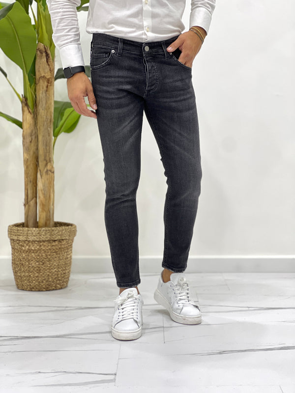 JEANS ELASTICO NERO SFUMATO SDL OUTFIT