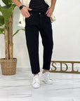 JEANS CARROT NERO SDL OUTFIT