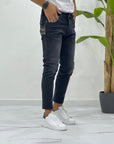 JEANS ELASTICO NERO SFUMATO SDL OUTFIT