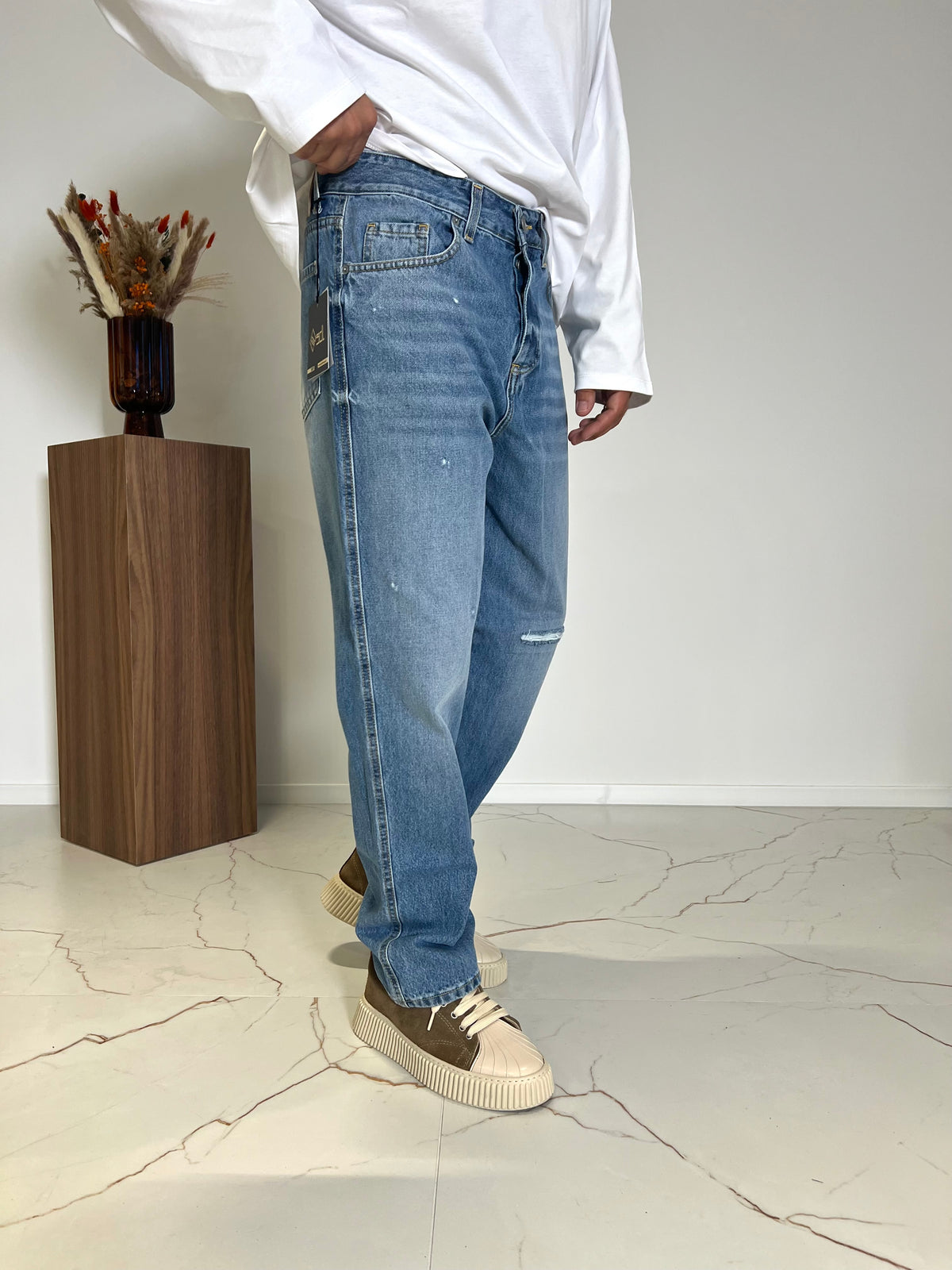 JEANS BAGGY SIVIGLIA CON ROTTURE SDL OUTFIT
