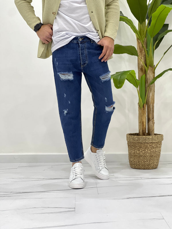 JEANS CARROT FIT FLORIDA ROTTURE SDL OUTFIT