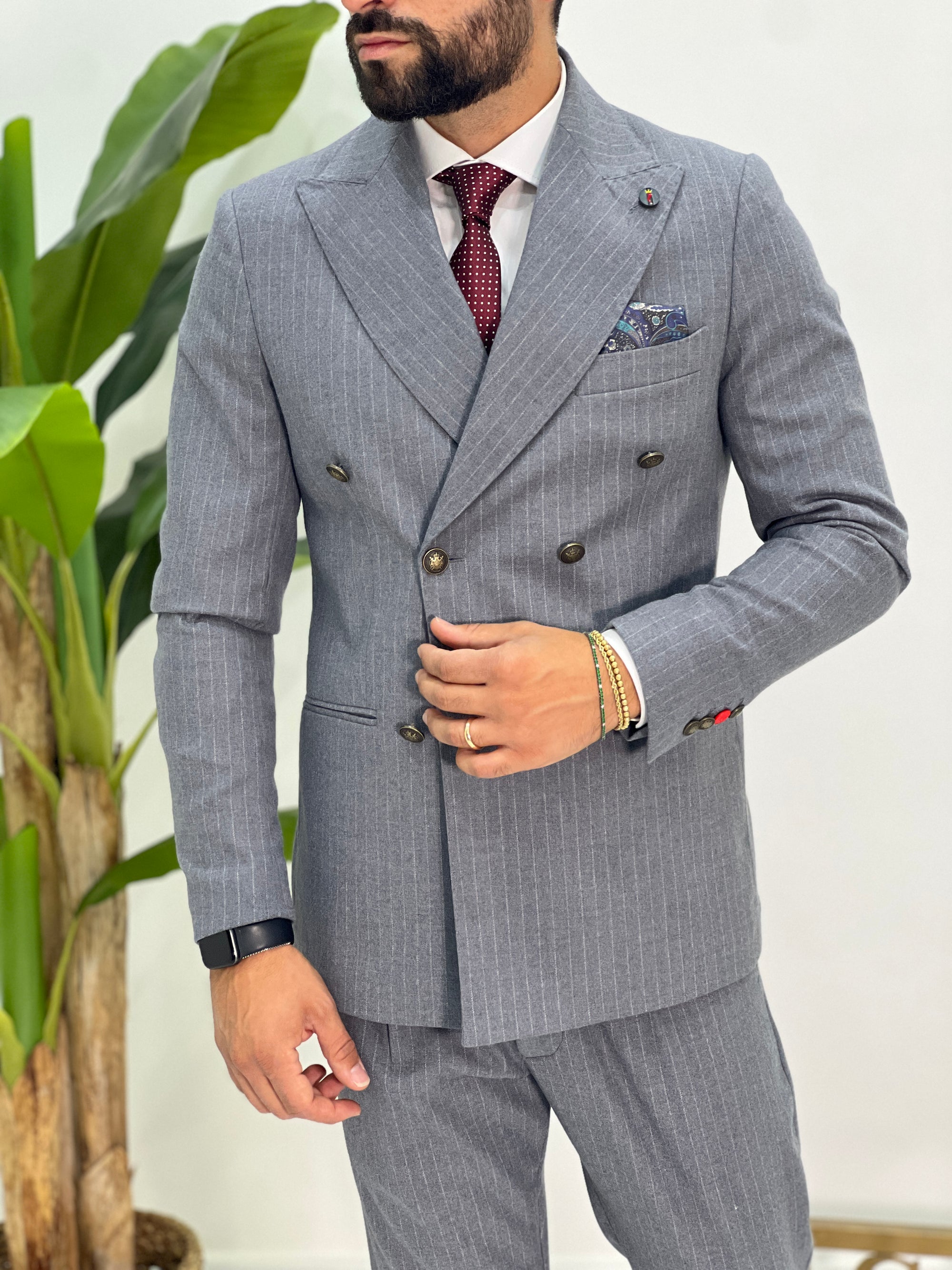 ABITO AUSTRIA DOPPIOPETTO GESSATO SDL OUTFIT