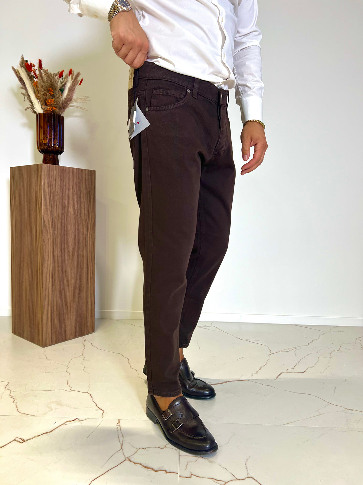 JEANS DRILL MORO SDL OUTFIT