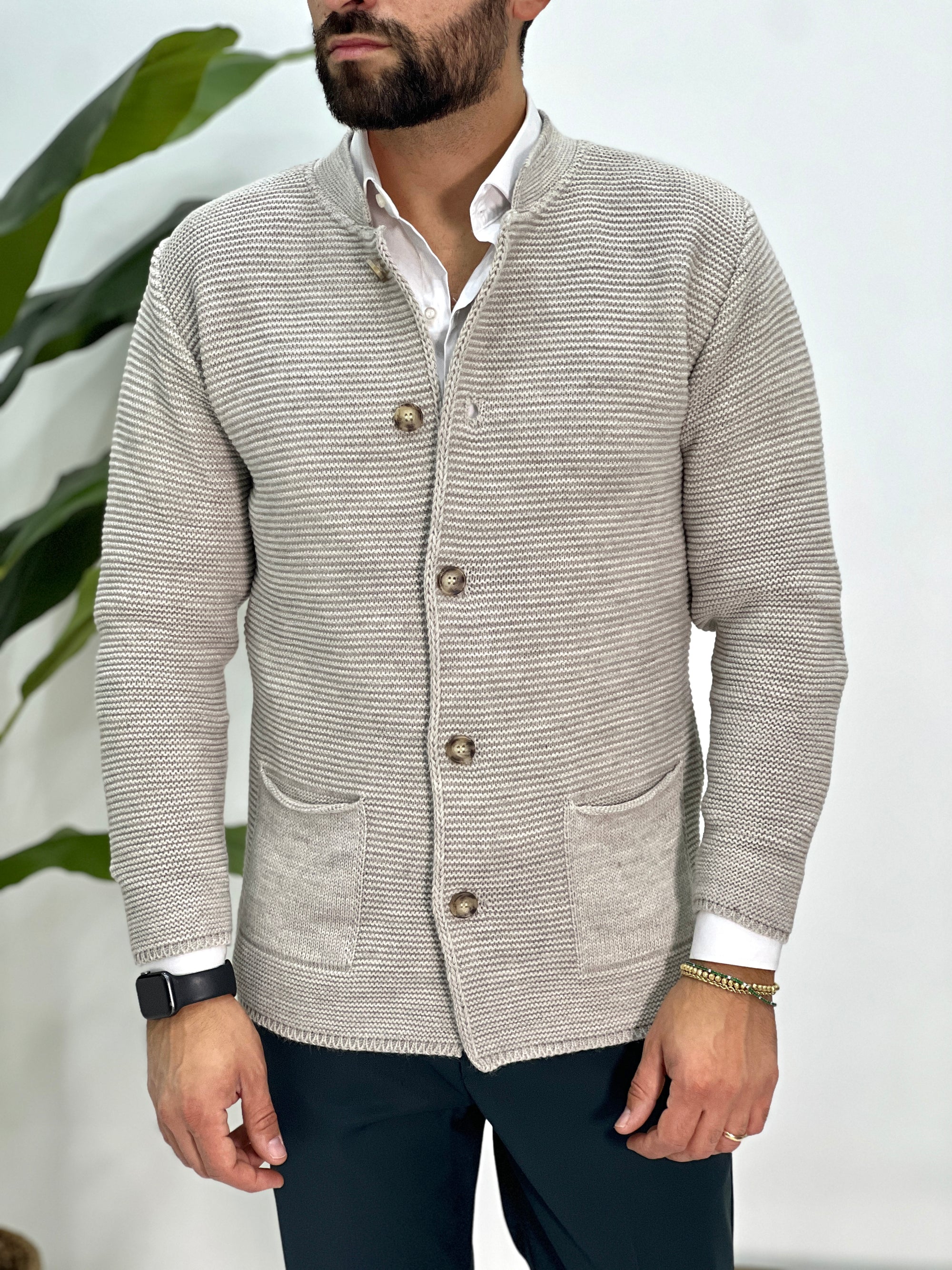 CARDIGAN COLLO COREANO SDL OUTFIT