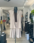 COORDINATO SMANICATO CON BERMUDA