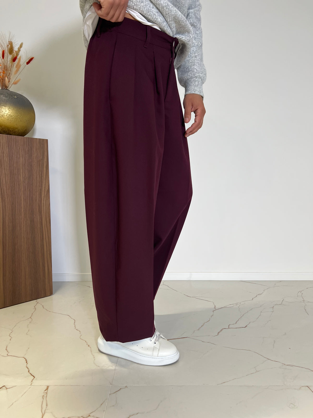 PANTALONE BALLOON DOPPIA PINCES Z76