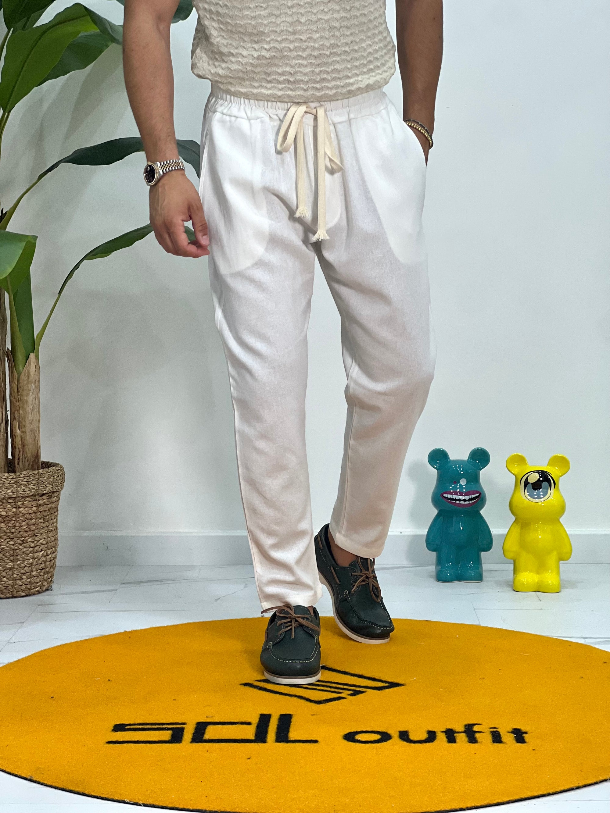 PANTALACCIO REGULAR  MISTO LINO SDL
