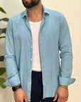 CAMICIA MISTO LINO