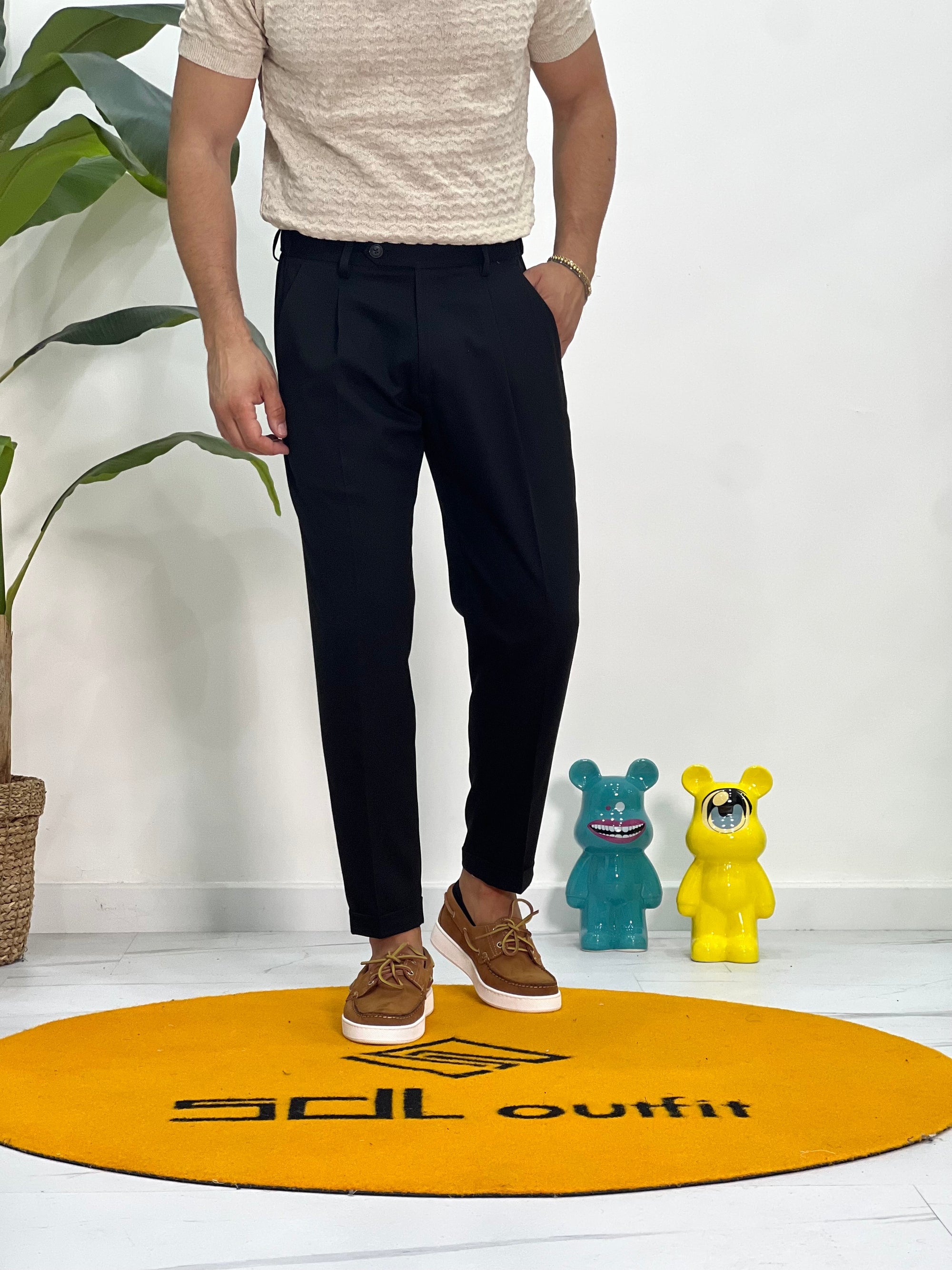 PANTALONE SORRENTO CON MEZZA MOLLA SDL