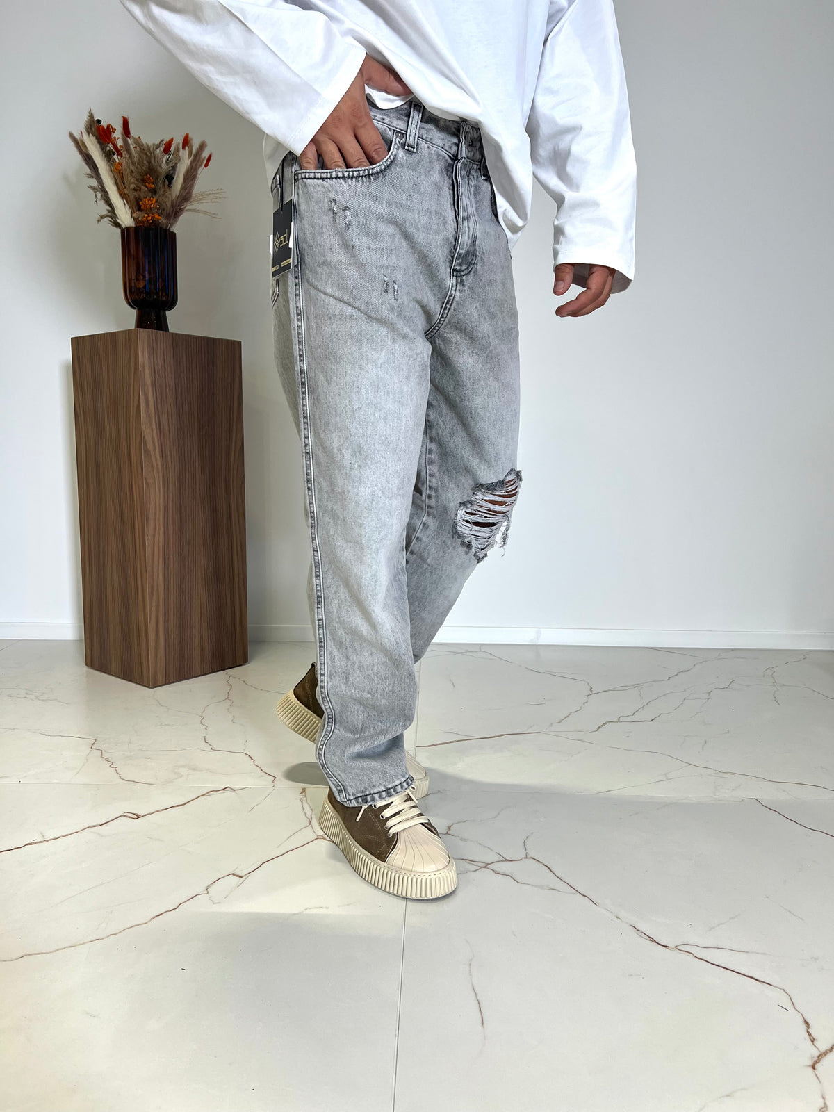 JEANS BAGGY LONDRA ROTTURE SDL OUTFIT