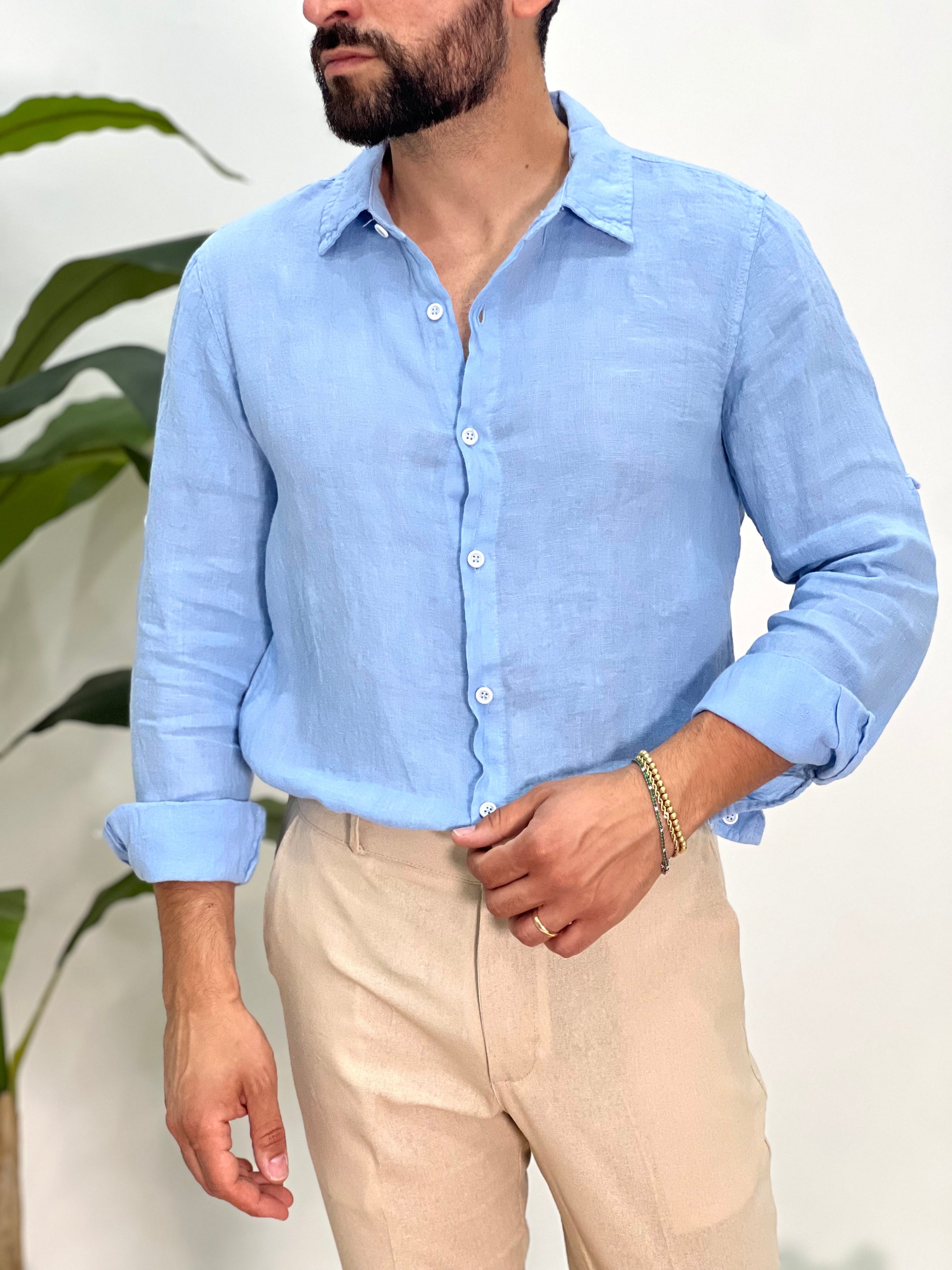 CAMICIA VOILA' IN LINO SDL OUTFIT