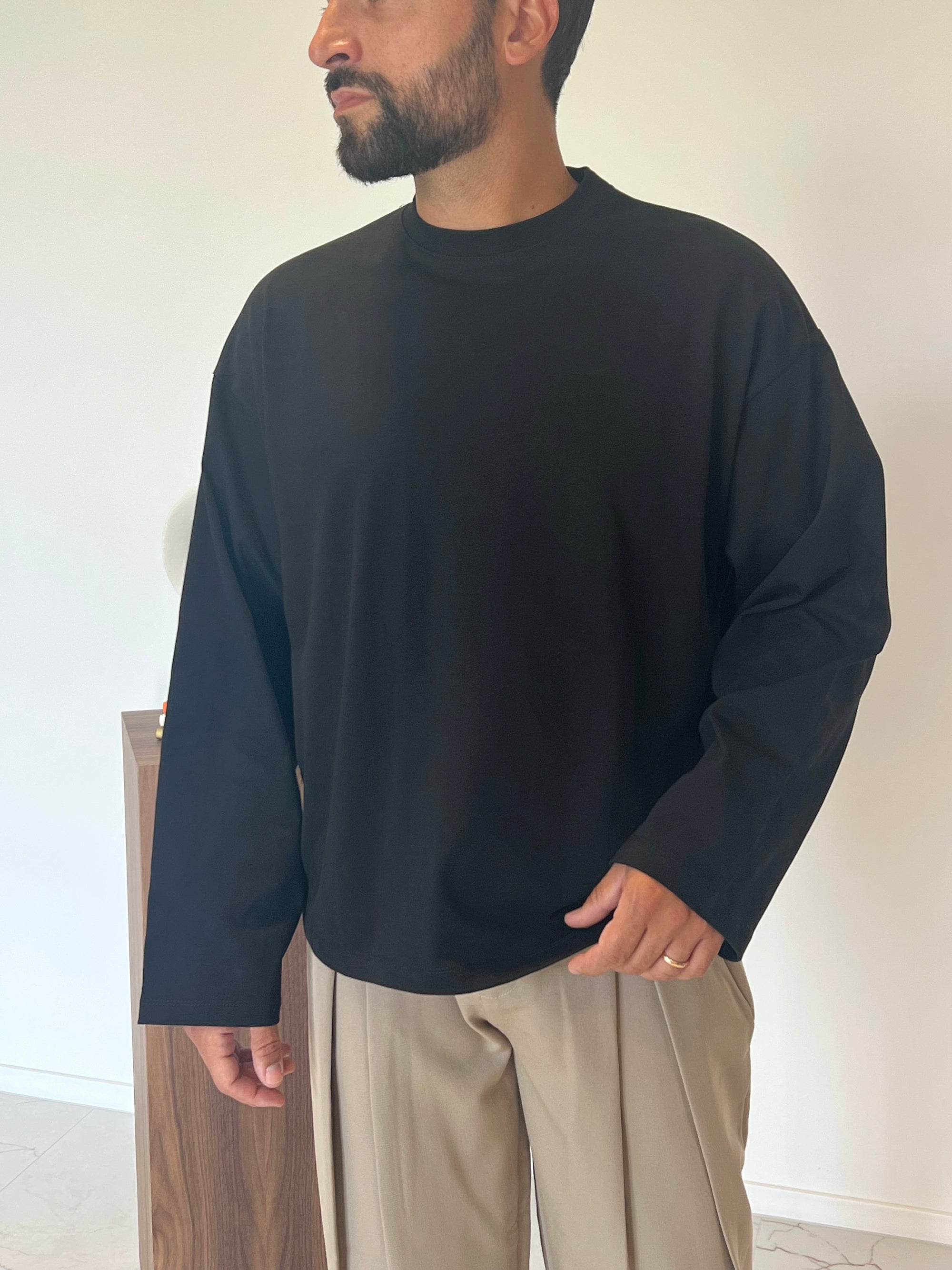 T-SHIRT LONGSLEEVE CROPPED HM01