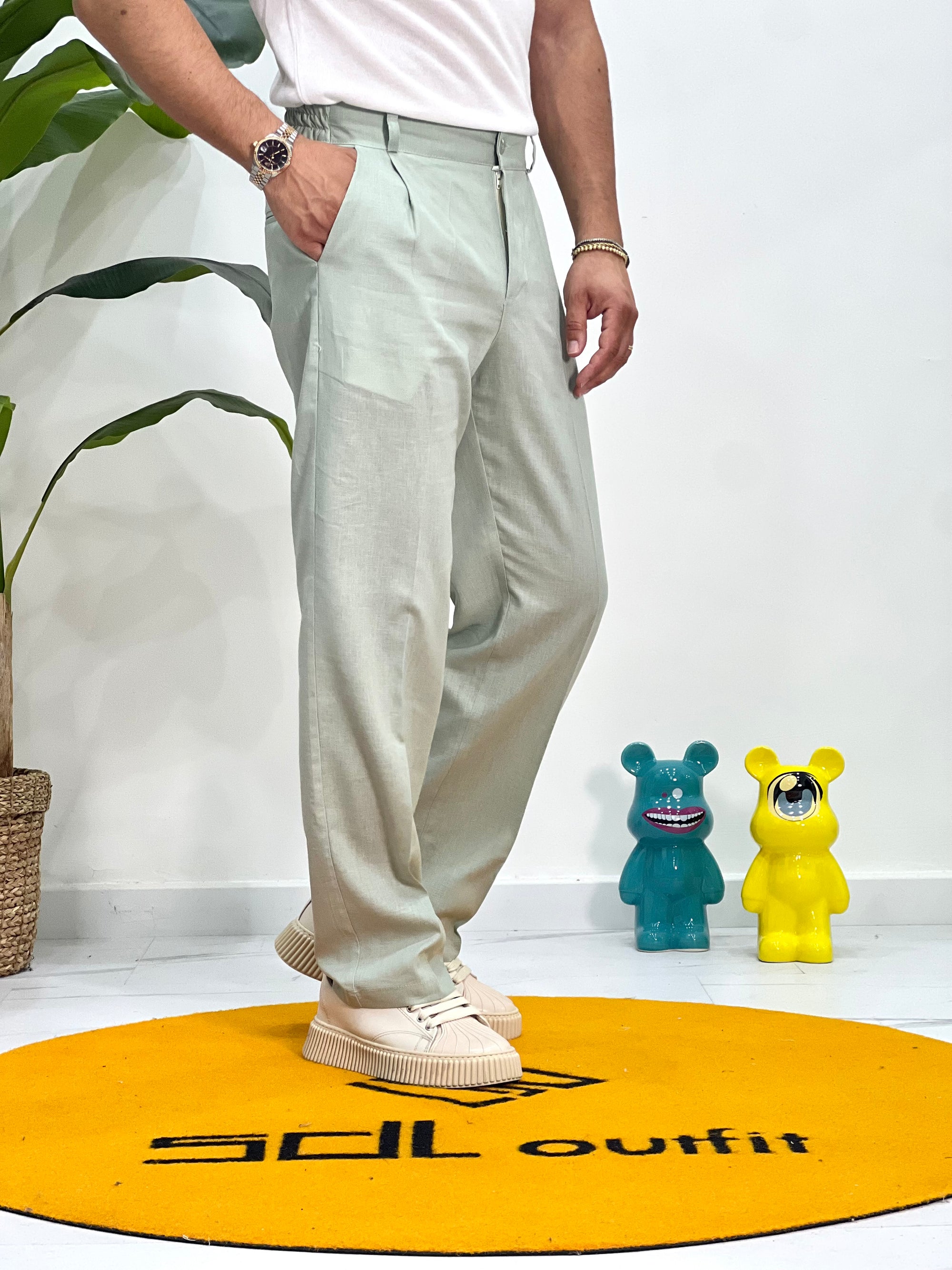 PANTALONE MISTO LINO SICILIA SDL OUTFIT