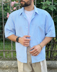 CAMICIA RIGATA MEZZA MANICA